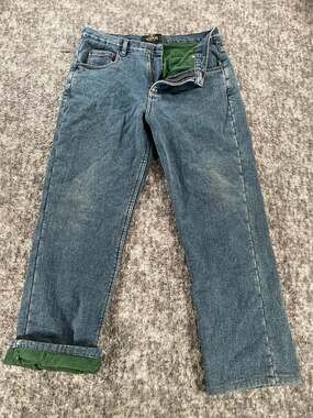 RedHead Men's 33x30 Blue Jeans Classic Fit Straight Leg Medium Wash Fit 33x27.5